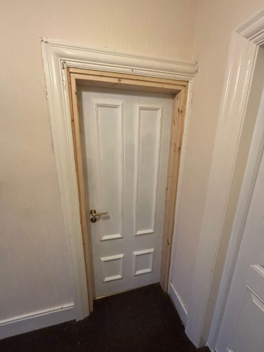 Installed residential door with beading detail 