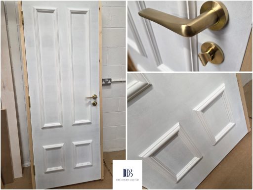 Face fixed beading on Door with Brass Hardware