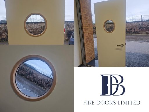 Circular Glazed Fire Door with Timber Beading