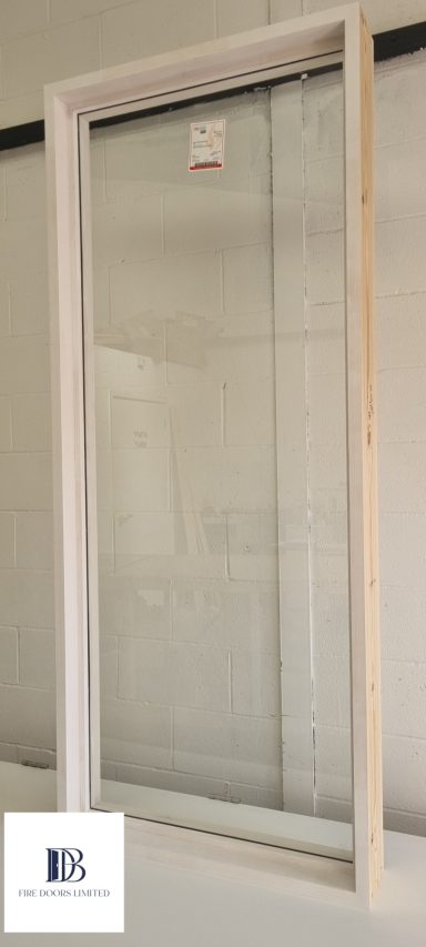 full height paint grade fire rated sidelight fd60