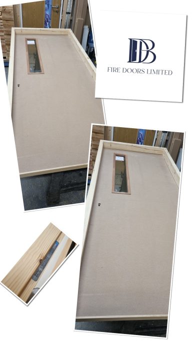 paint grade fd30 fire-door blank with aperture